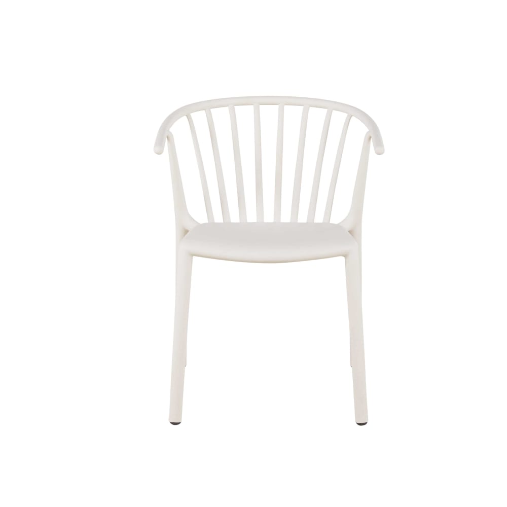 Chaises professionnelles en polypropylène beige moucheté (x2) — vue 4