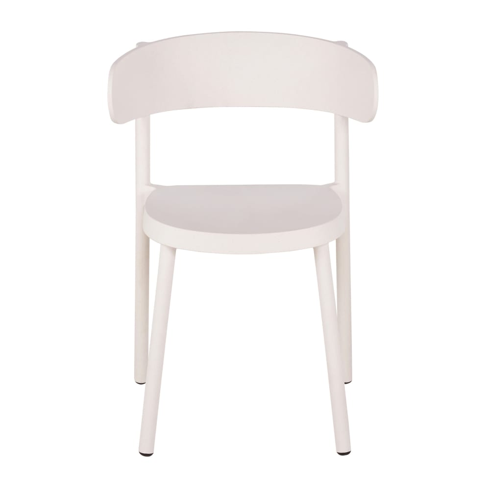 Chaises professionnelles en polypropylène beige moucheté (x2) — vue 4