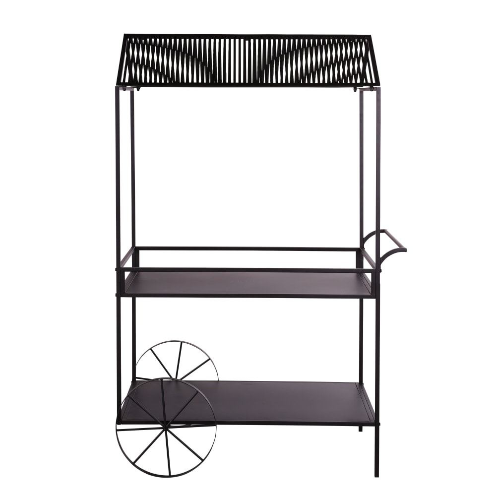 Chariot en acier noir