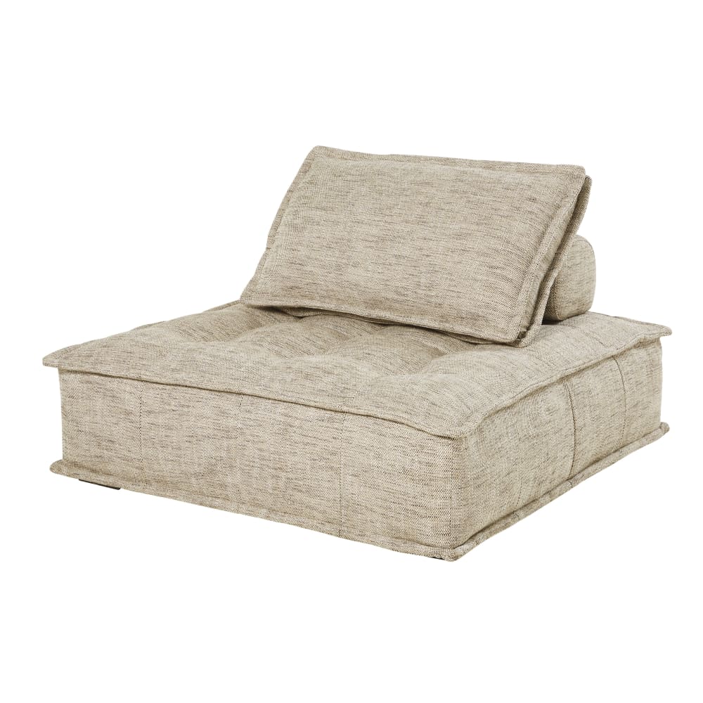 Chauffeuse 1 place pour canapé modulable taupe — vue 4