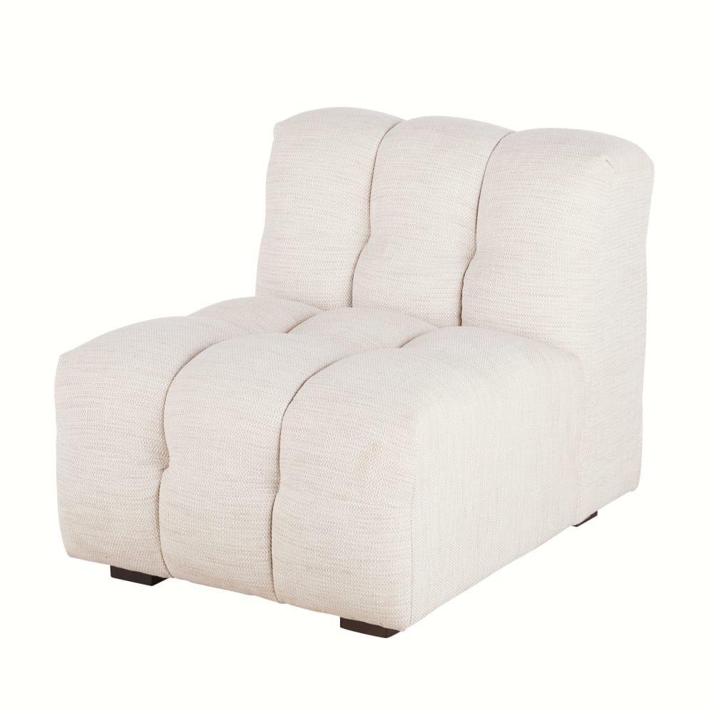 Chauffeuse nuage pour canapé modulable beige sable
