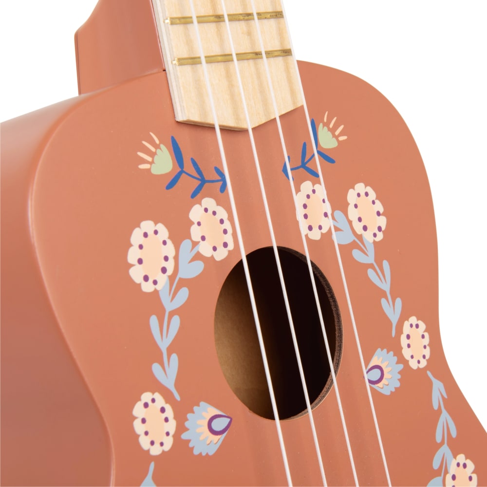 Chitarra per bambini con stampa floreale multicolore - Maisons du