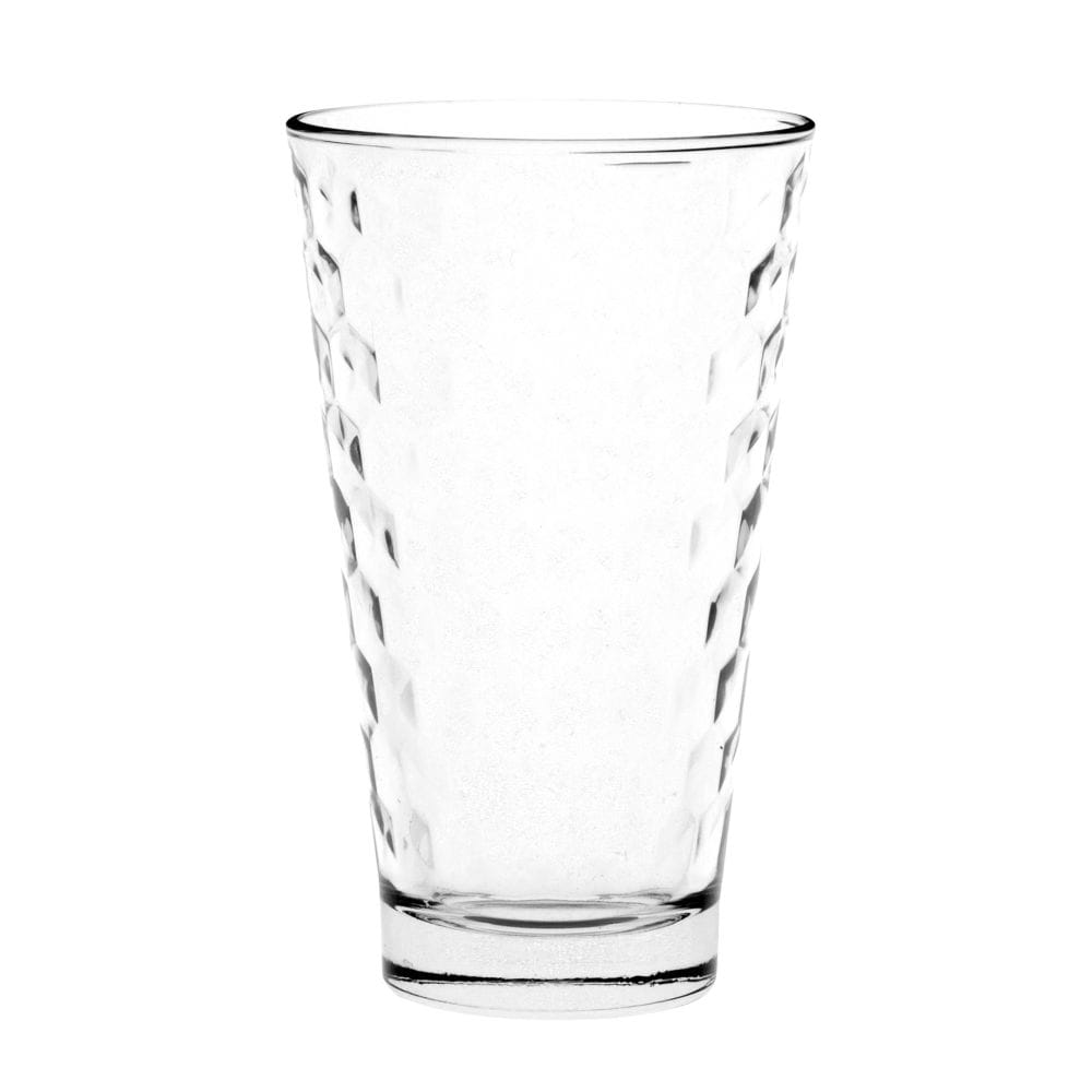 Chope en verre façon nid d'abeilles transparent