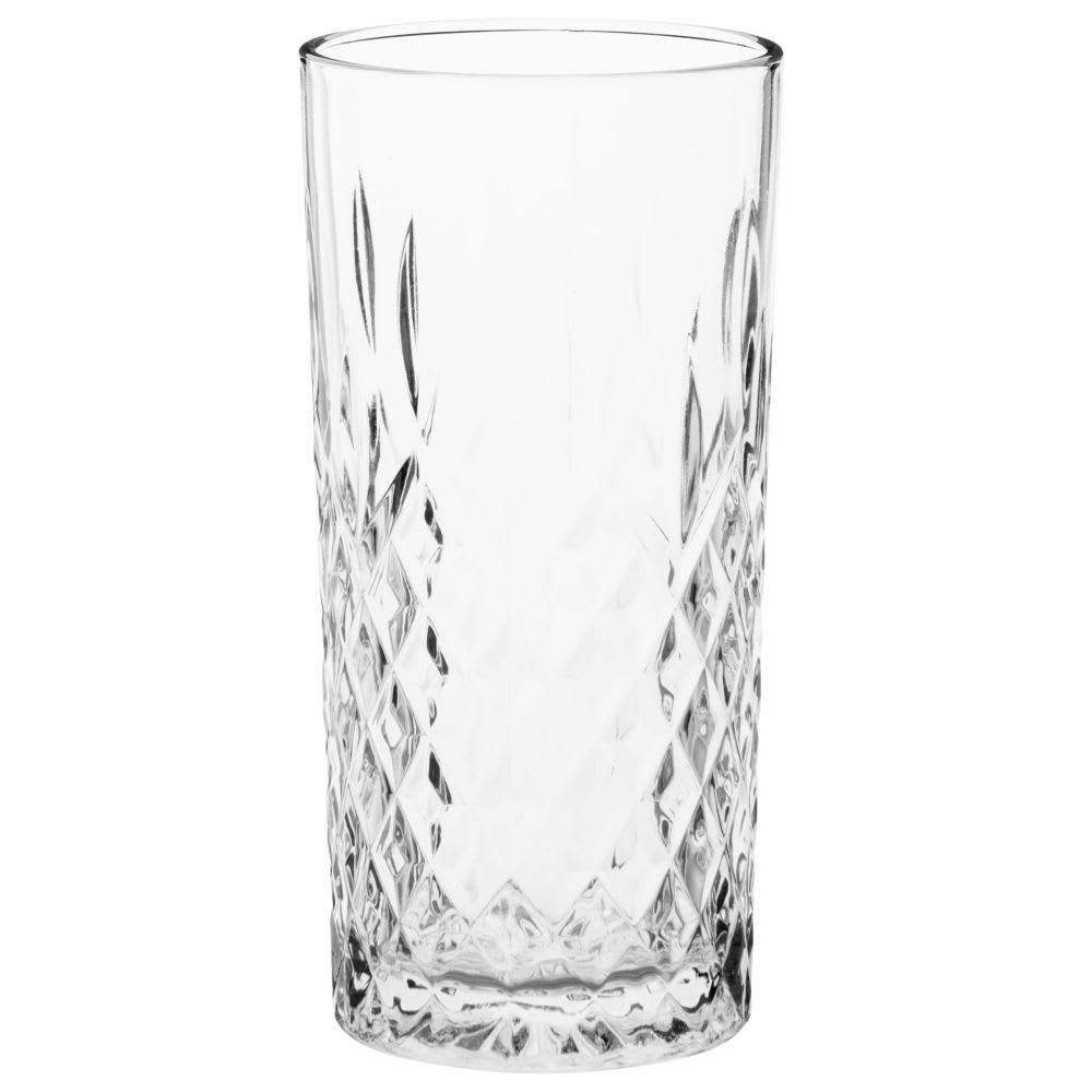 Chope en verre taillé transparent