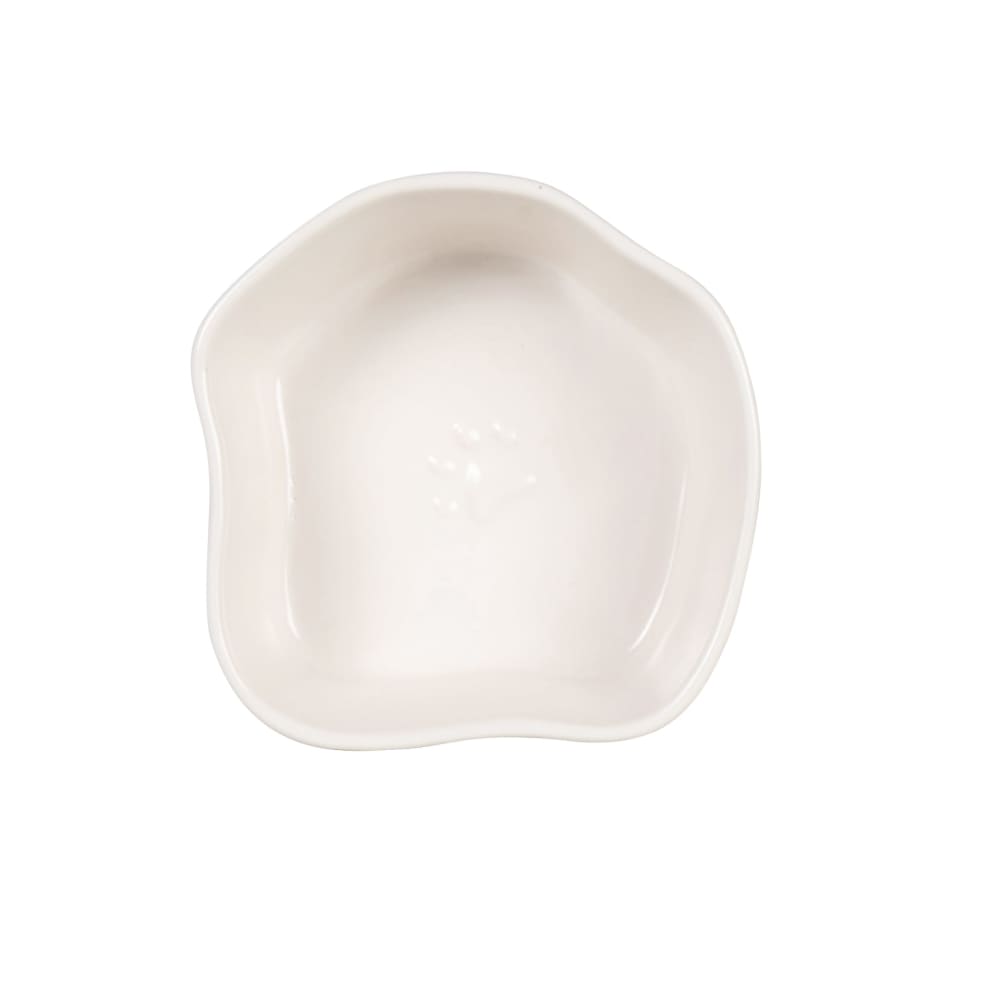 Ciotola per animali in gres bianco sporco Ø 16 cm - Maisons du