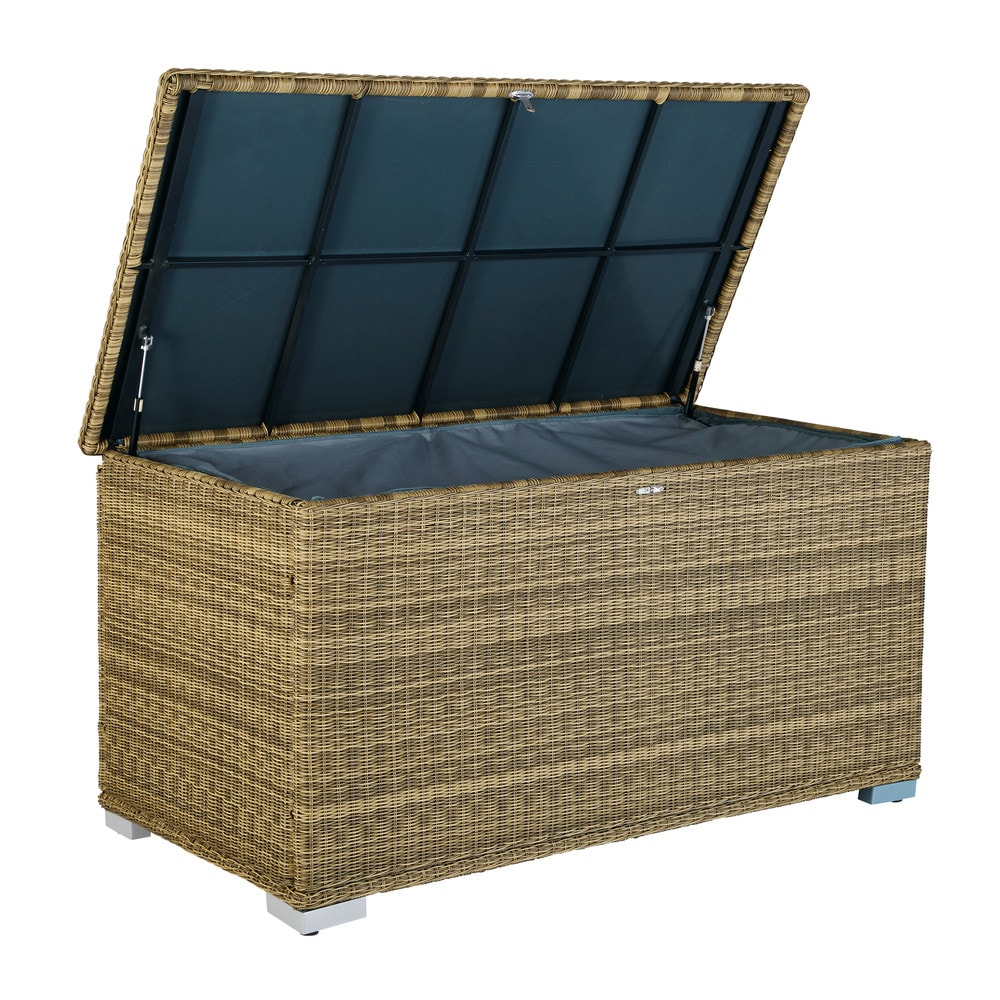 Coffre de jardin en résine tressée - Maisons du Monde