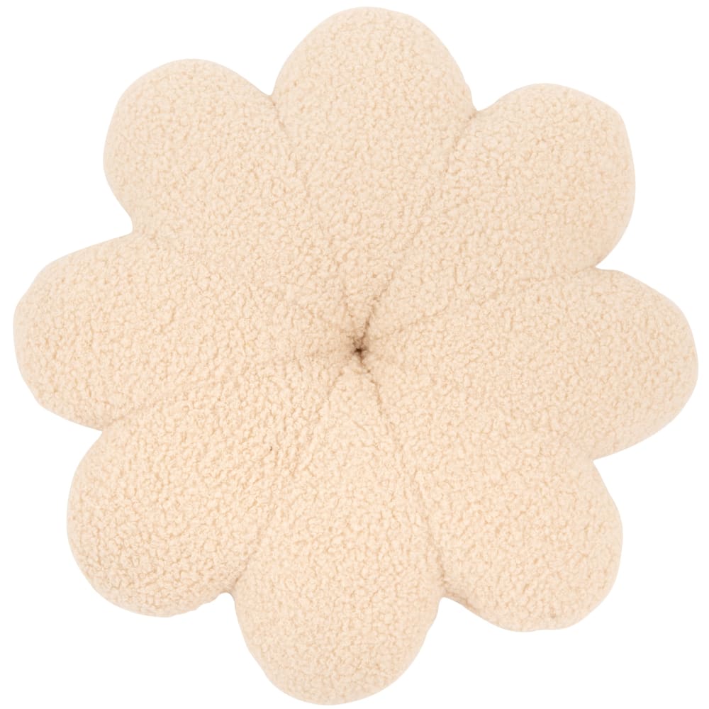 Cojín con forma de flor tejido