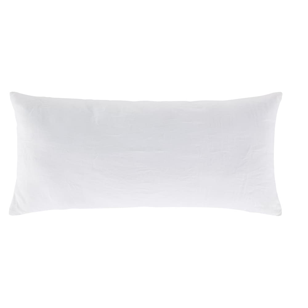 Cojín de lino blanco de 40x90 cm