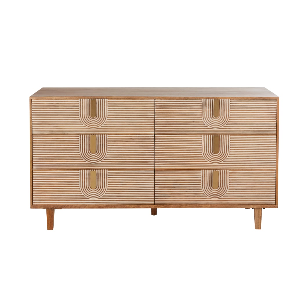 Commode double 6 tiroirs L163