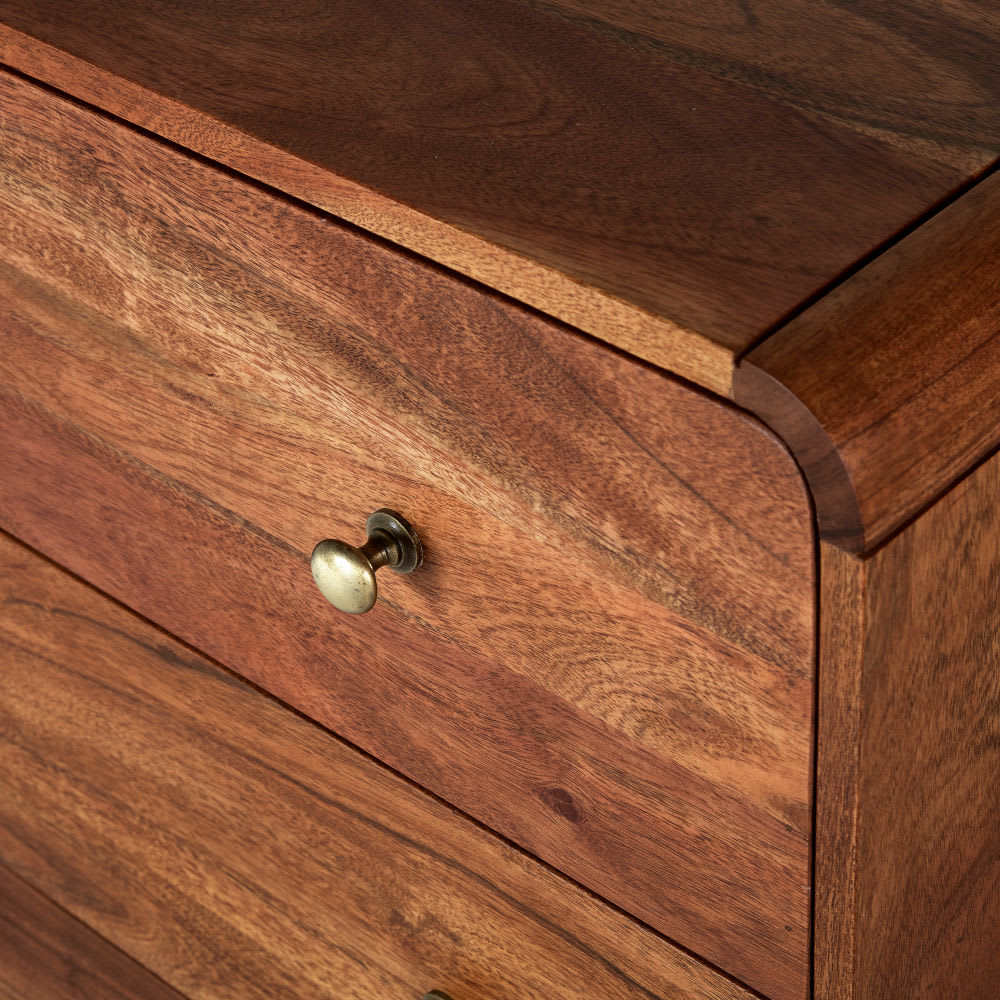 Commode en bois d'acacia massif, L90 cm — vue 4