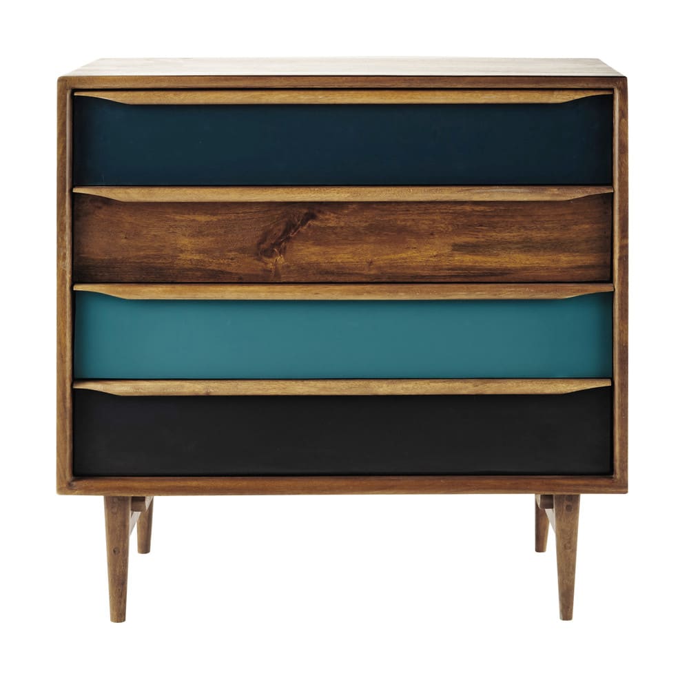 Commode en bois de manguier, L86 cm