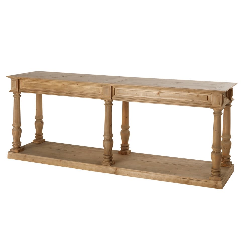 Consola de pino macizo reciclado de 200 cm - Maisons du Monde