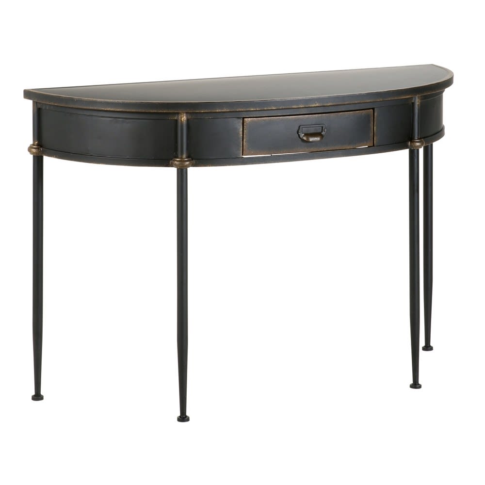 Console en fer forgé noir, L121 cm - Maisons du Monde