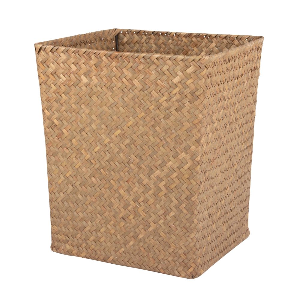 Corbeille en paille tressée
