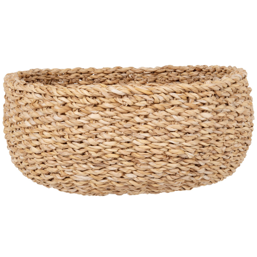 Corbeille tressée en fibre végétale marron — Beyit