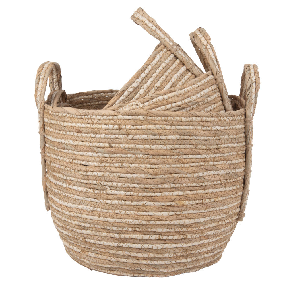 Corbeilles tressées en fibre de maïs (x3) — Beyit