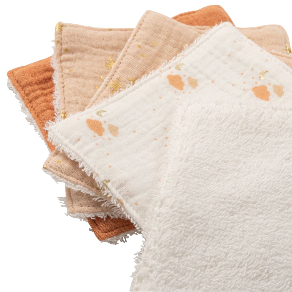 Cotons lavables en gaze de coton multicolore (x5) (Maisons du Monde) - Image 1