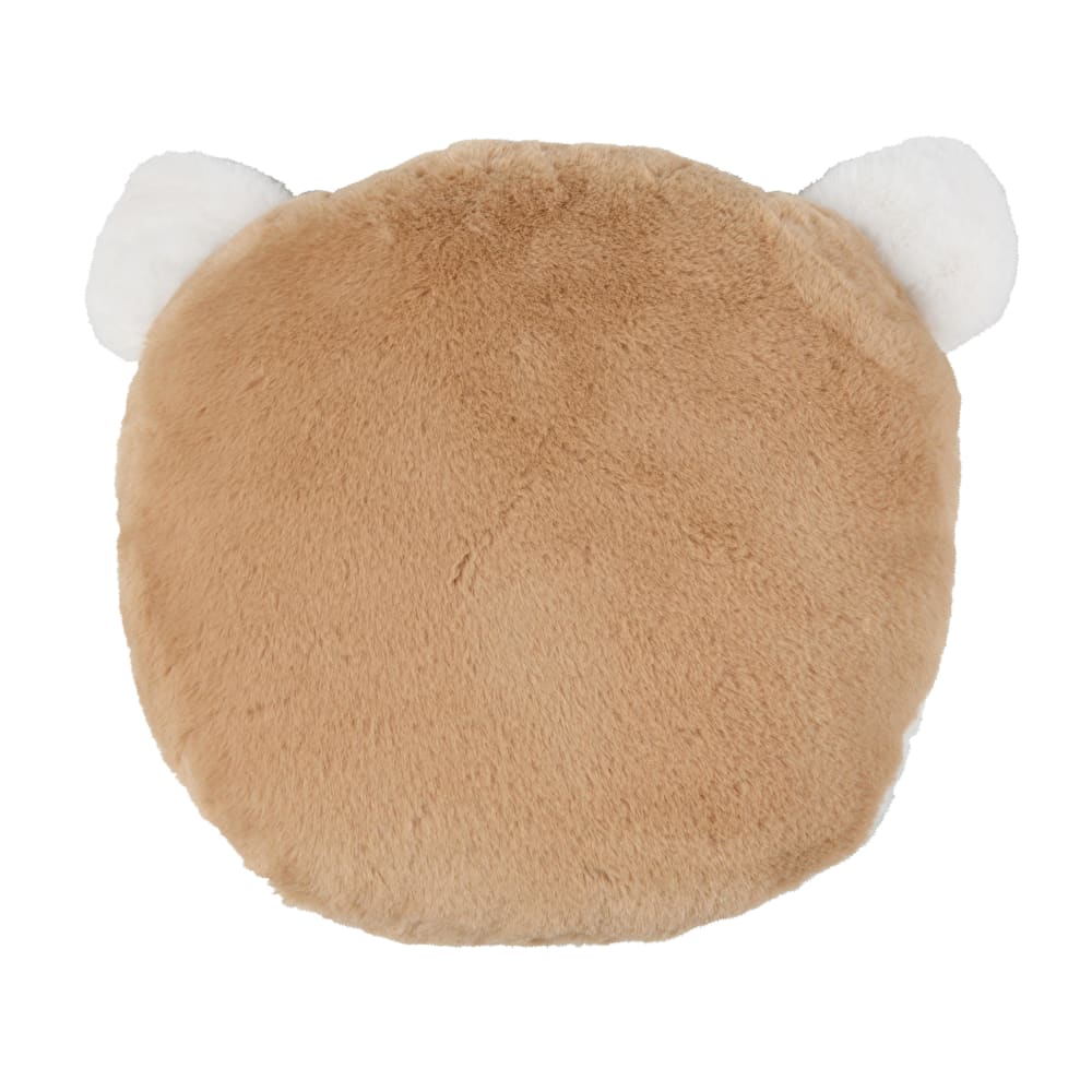 Coussin biche imitation fourrure beige, écrue et grise 30x33 — vue 3