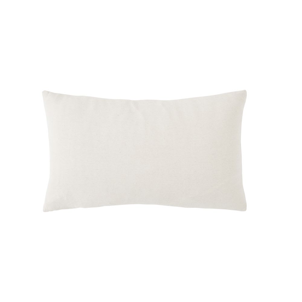 Coussin brodés écrus, jaunes, terracotta 30x50 — vue 4