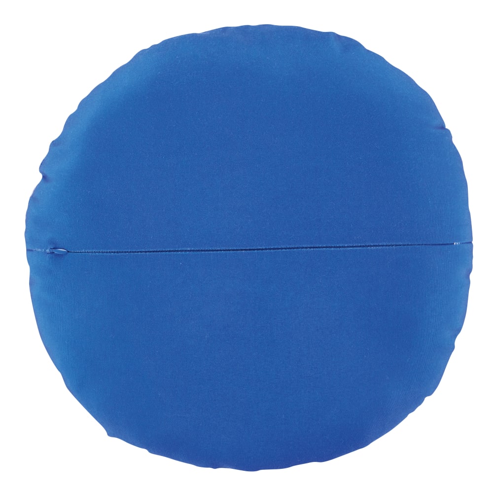 Coussin de jardin rond en polyester recyclé motifs imprimés rayures bleues et blanches D40 — vue 3