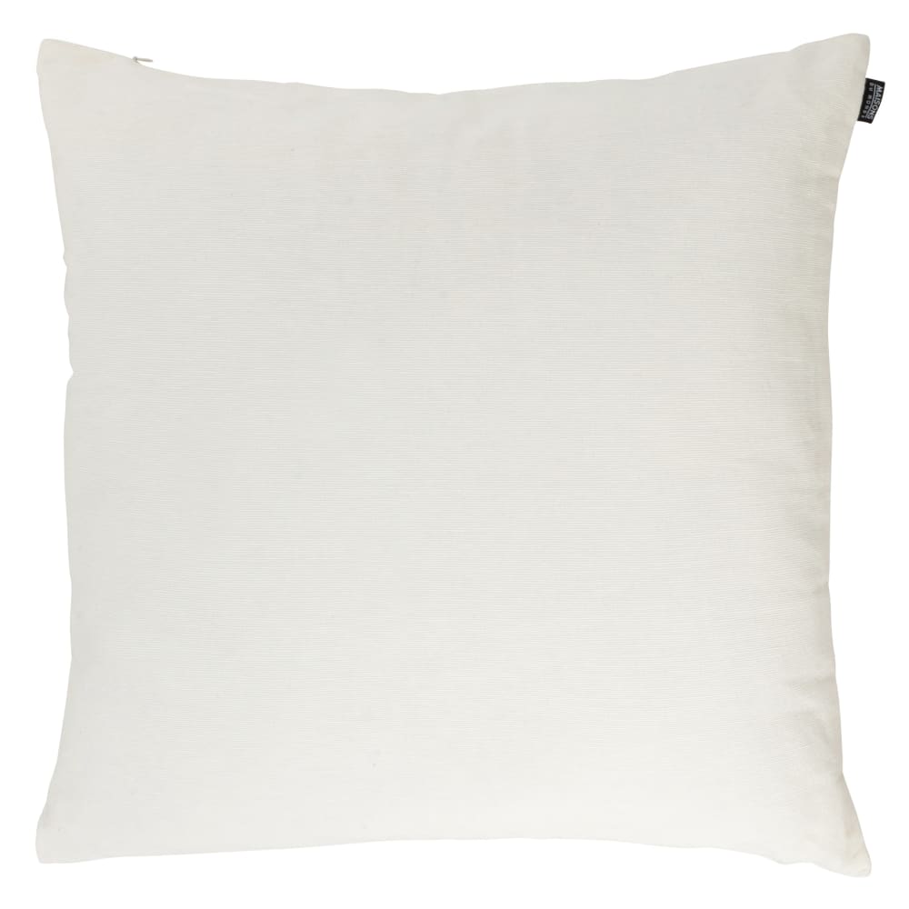 Coussin en coton texturé blanc 60x60