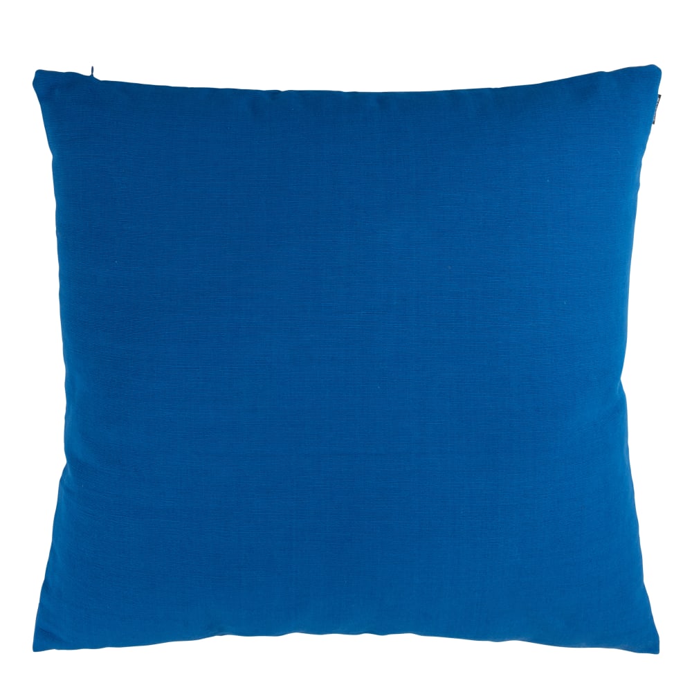 Coussin en coton texturé bleu 60x60 — Beyit