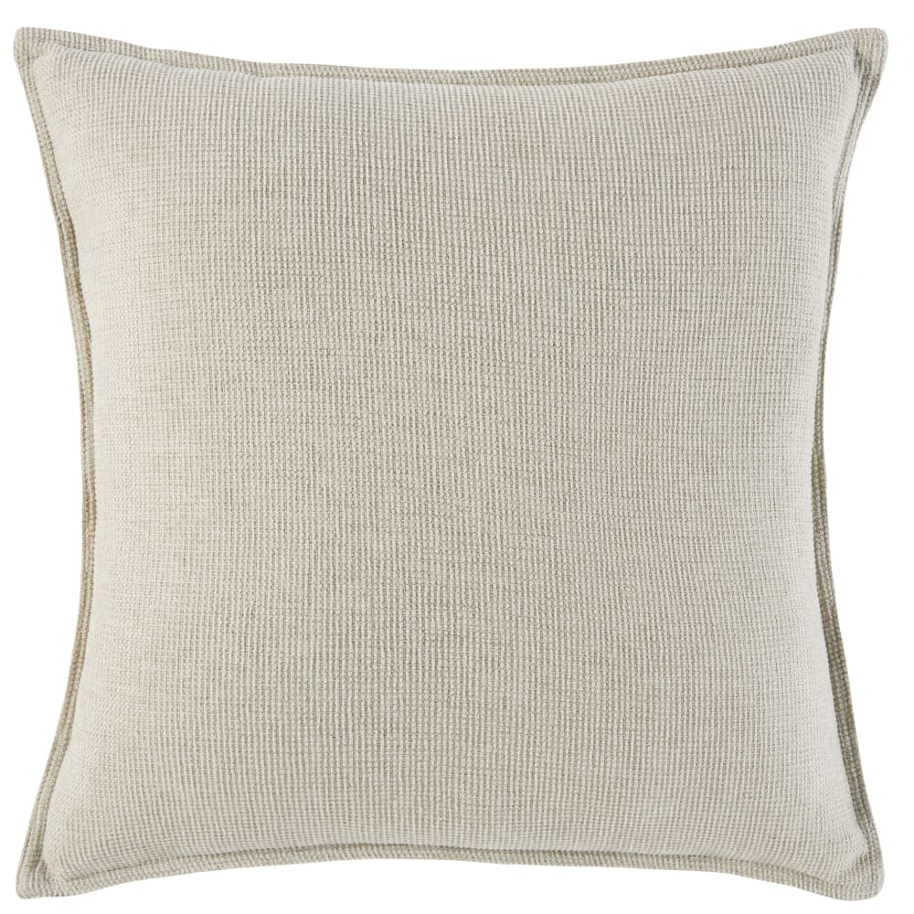 Coussin en velours écru 60x60