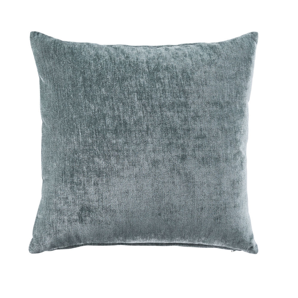 Coussin en velours vert jade 45x45