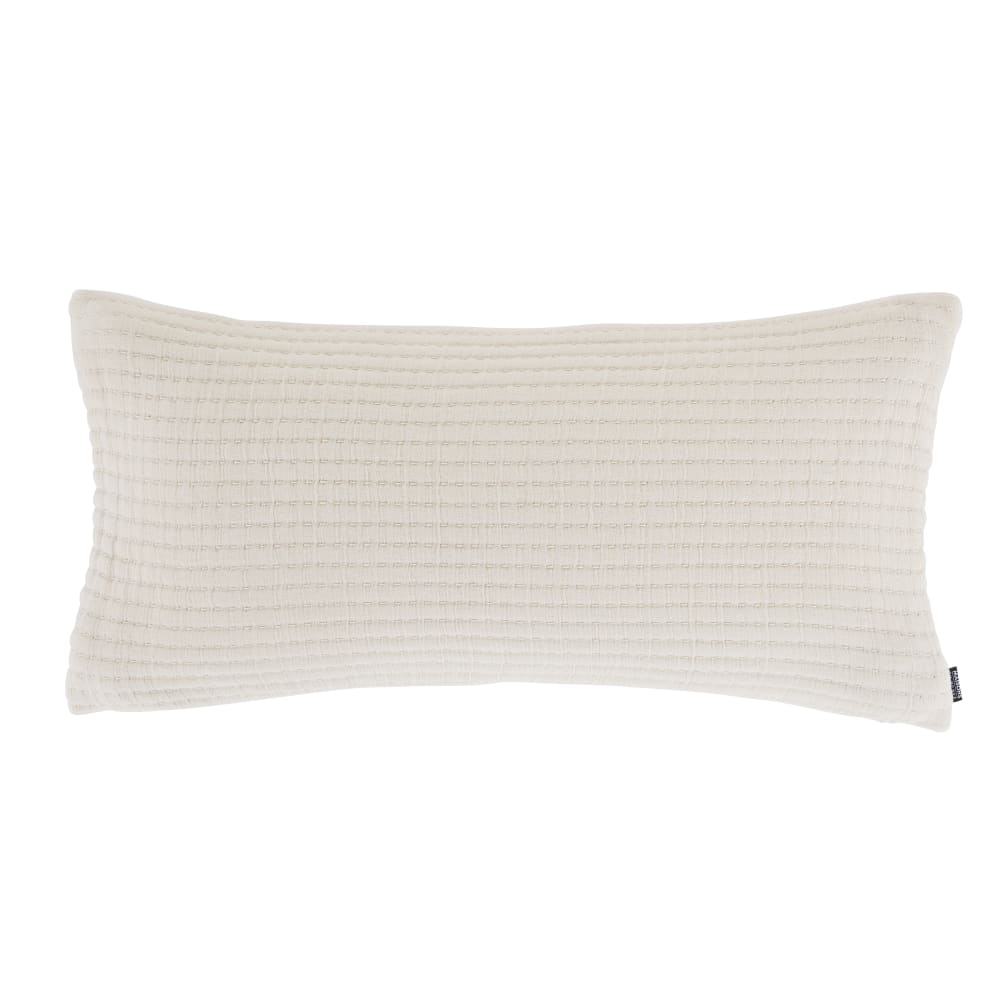 Coussin surpiqué écru 35x70