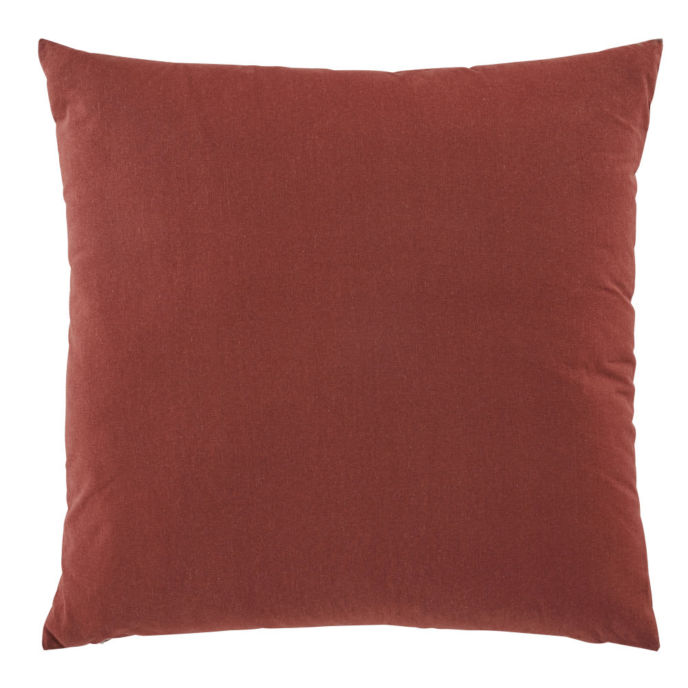 Coussin terracotta 60x60