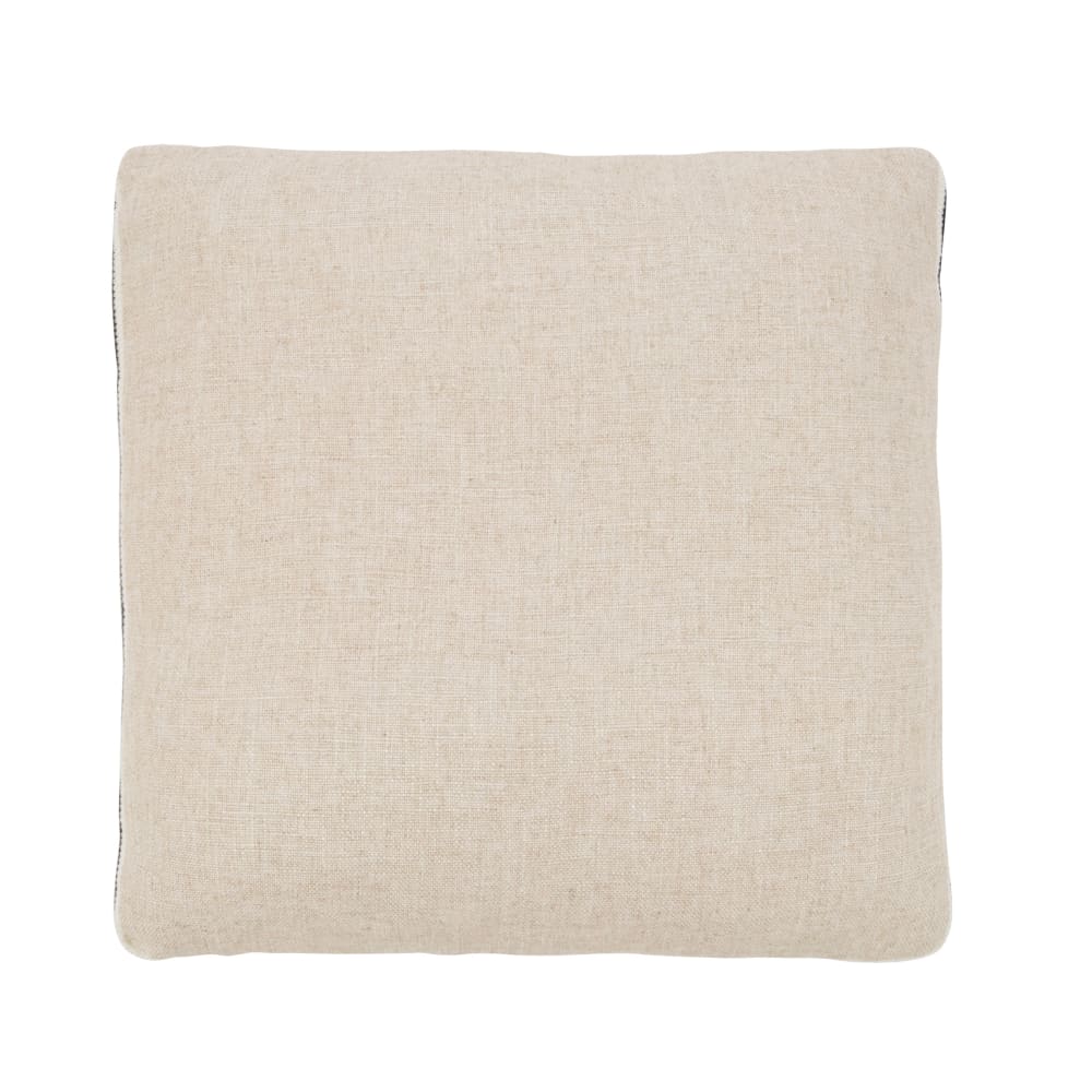 Coussin tissé beige 45x45