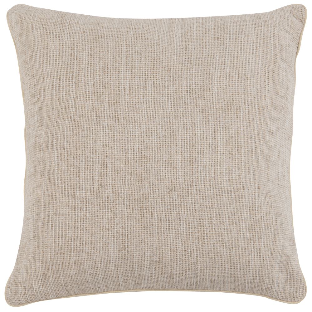 Coussin tissé beige 50x50 — Beyit