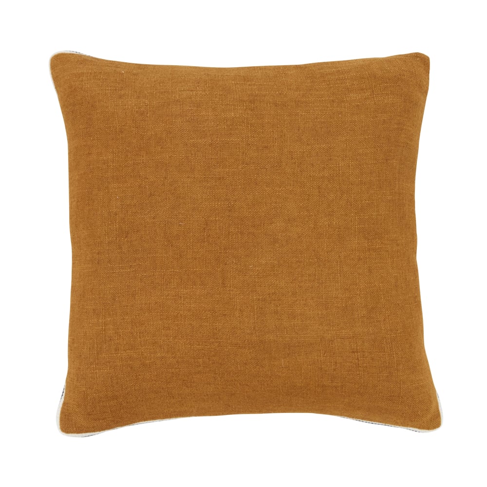 Coussin tissé bronze 45x45