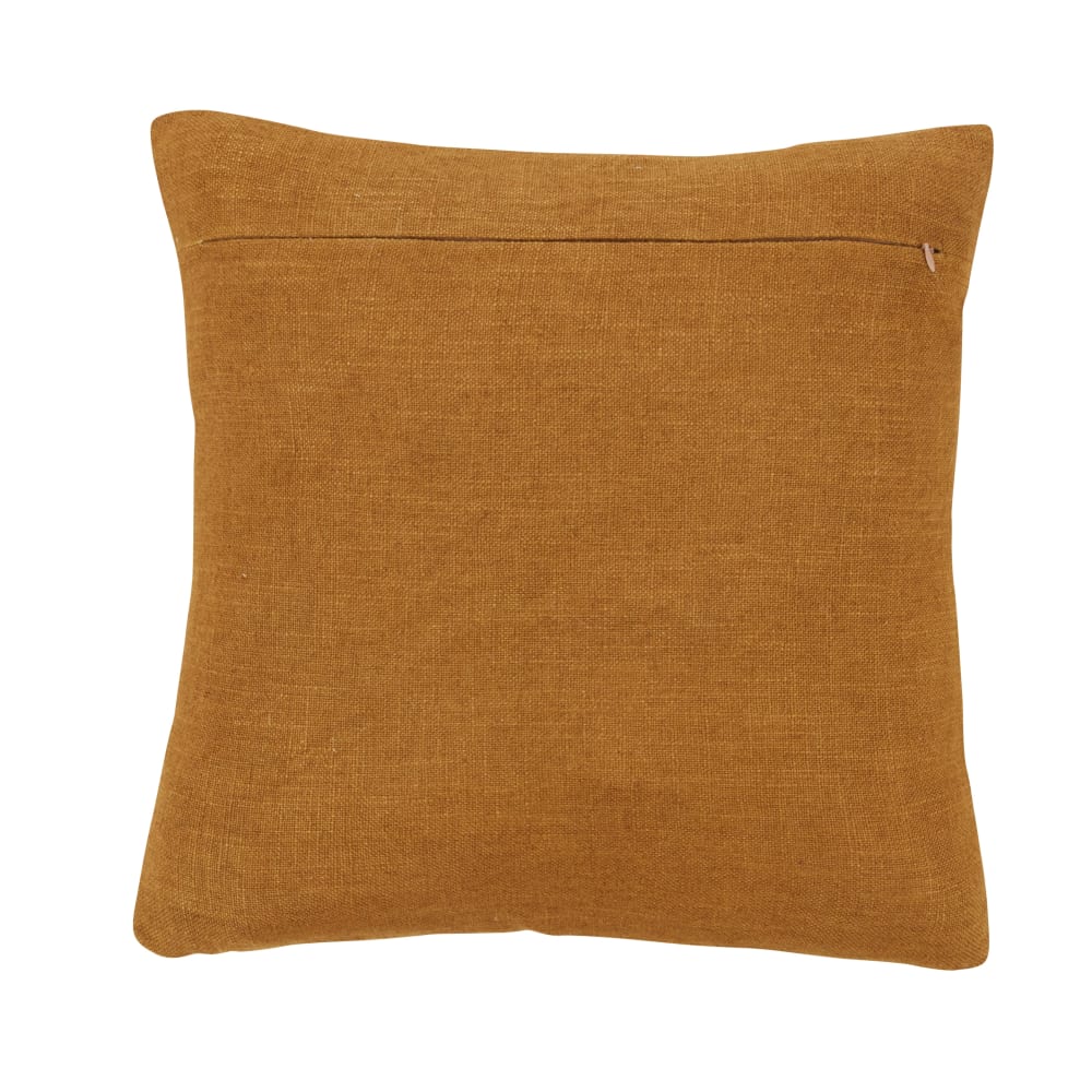 Coussin tissé bronze 45x45