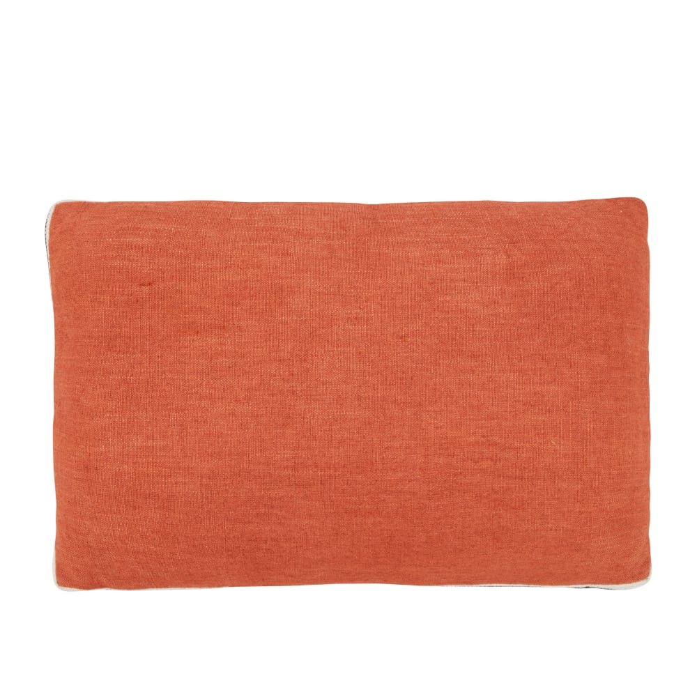 Coussin tissé terracotta 40x60