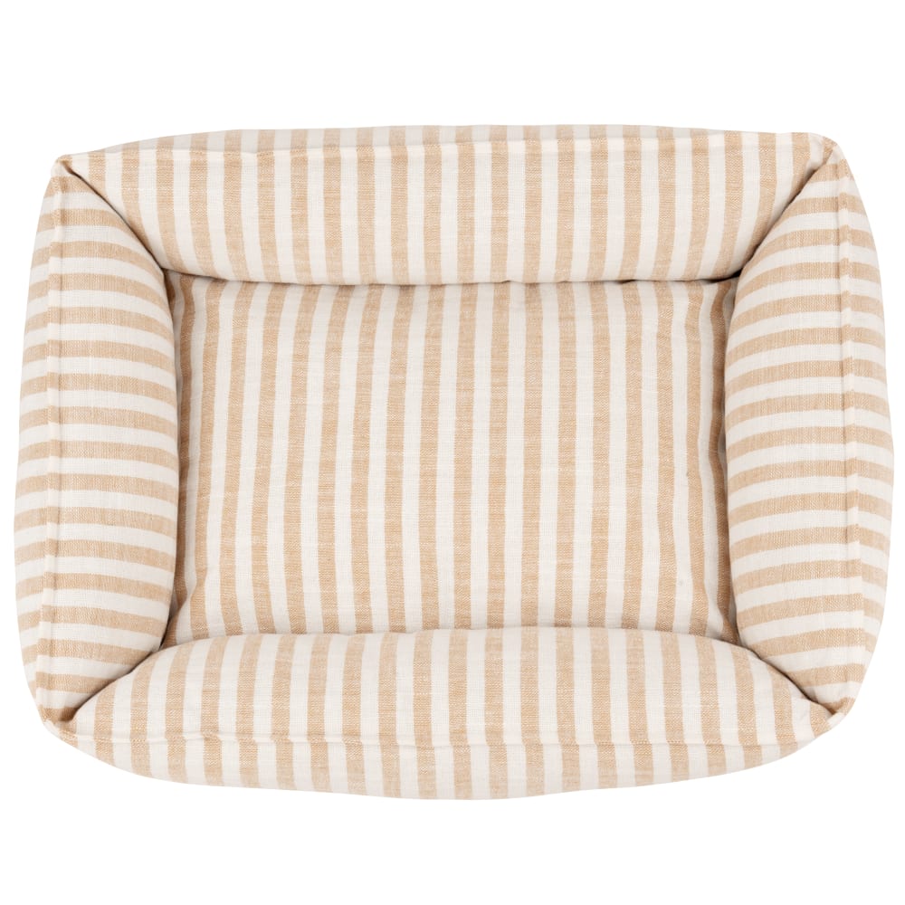 Cuccia per animali domestici a righe beige e marroni - Maisons du