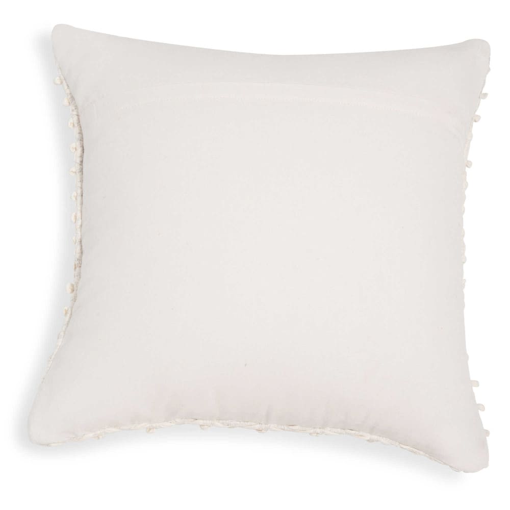 Cuscino in cotone intrecciato avorio 45x45 - Maisons du Monde