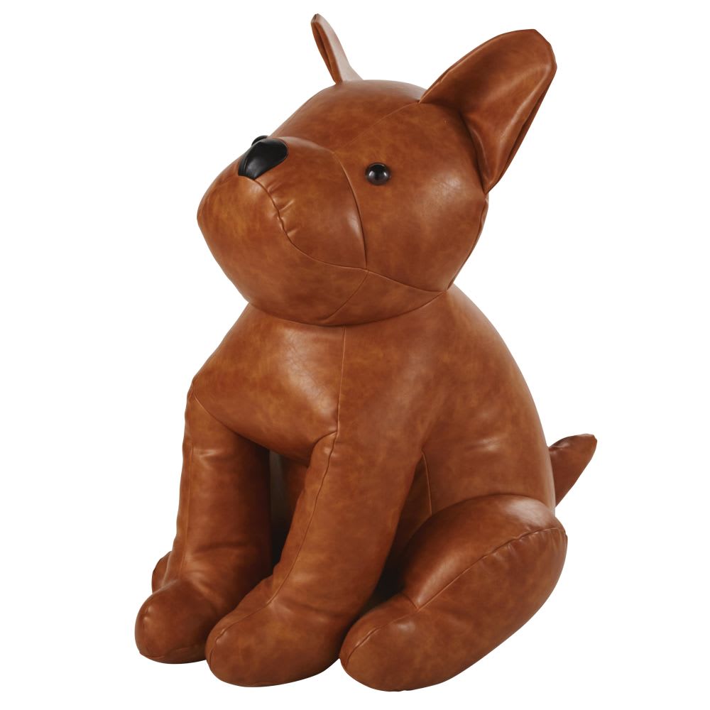 Déco à poser chien marron H78