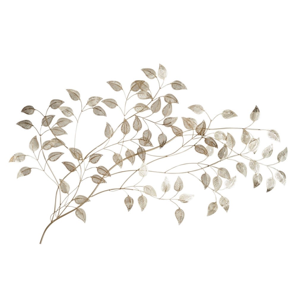 Déco murale branchage en acier doré, 110x65 cm — vue 3