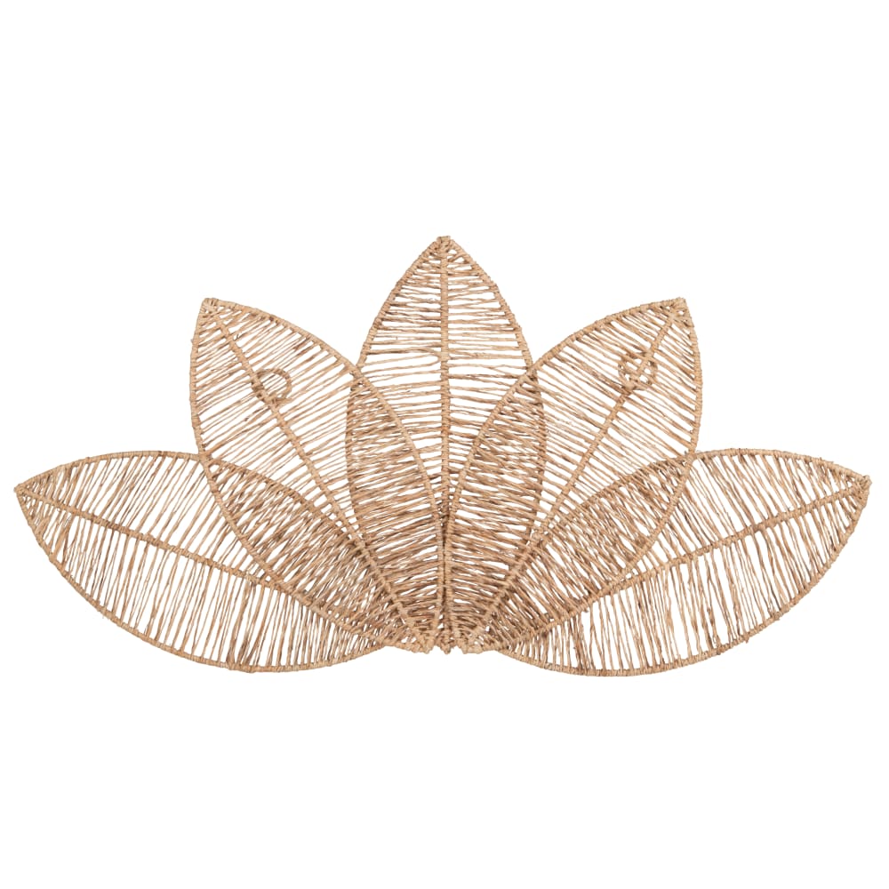 Déco murale feuilles en jute, 69x36 cm — vue 3