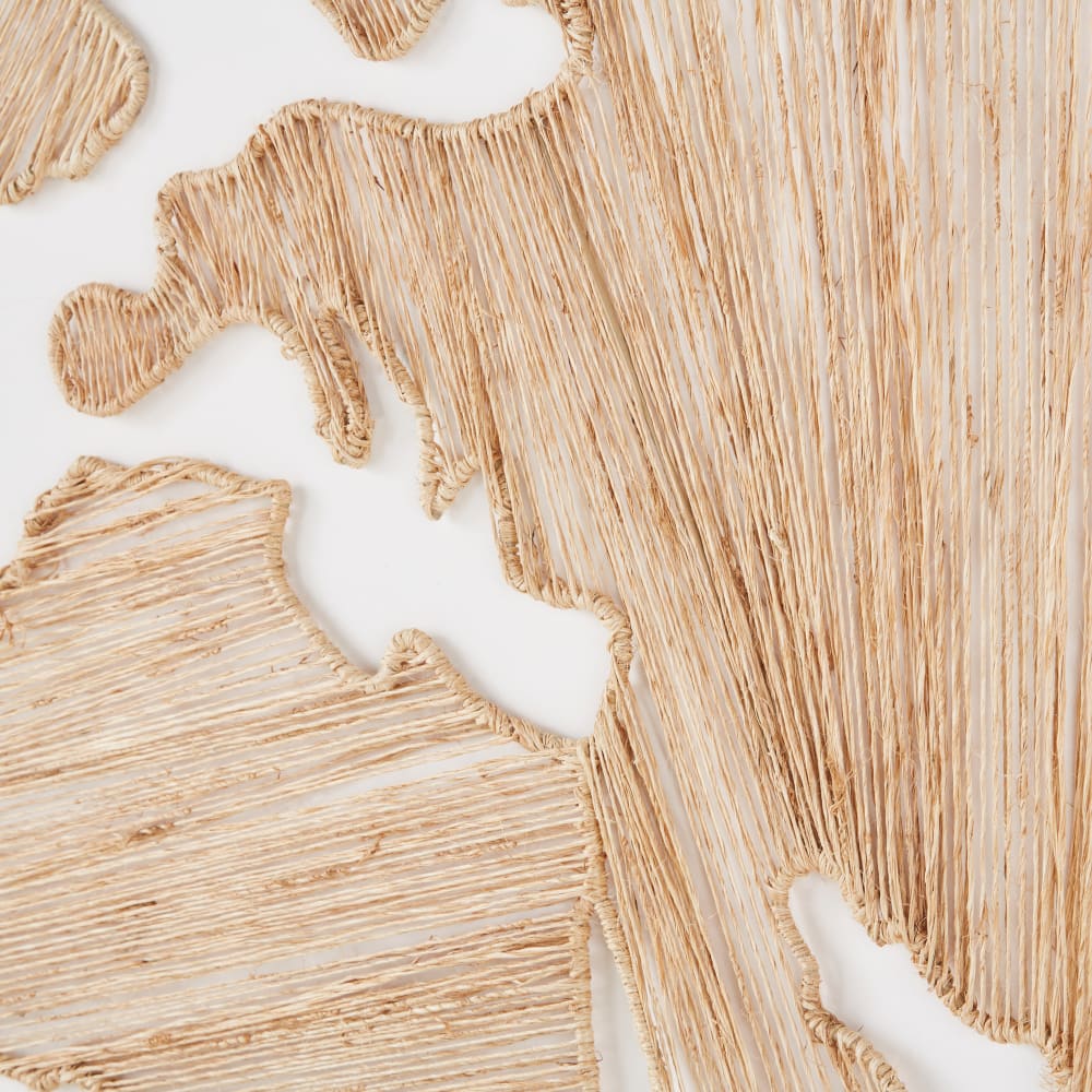 Déco murale mappemonde en jute tressé - Maisons du Monde