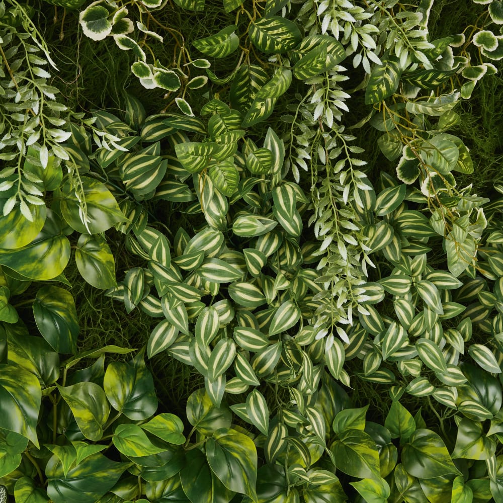 Déco murale plantes artificielles vertes 100x136 - Maisons du Monde