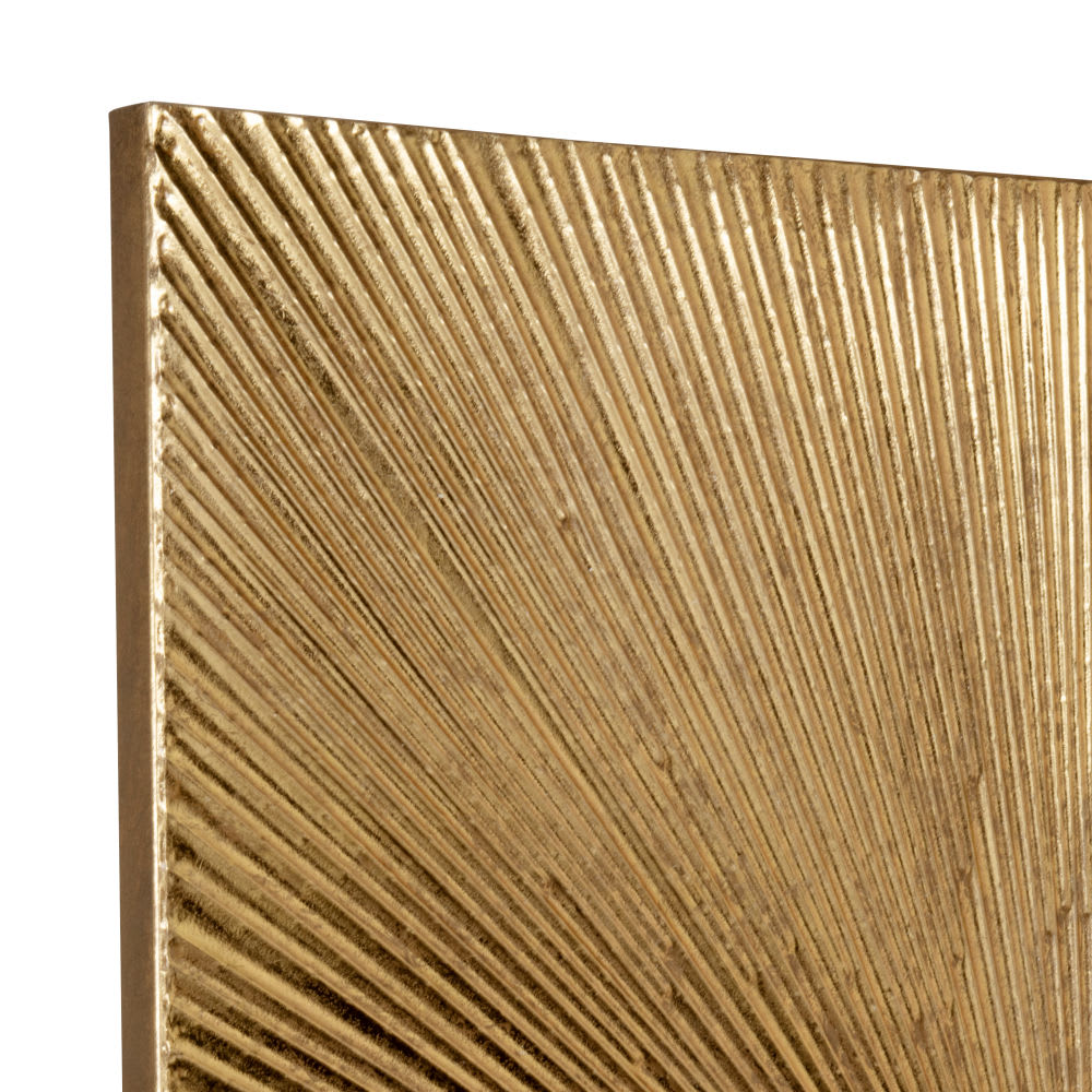 Decoração de parede em aço dourado, 80x80 cm - Maisons Du Monde