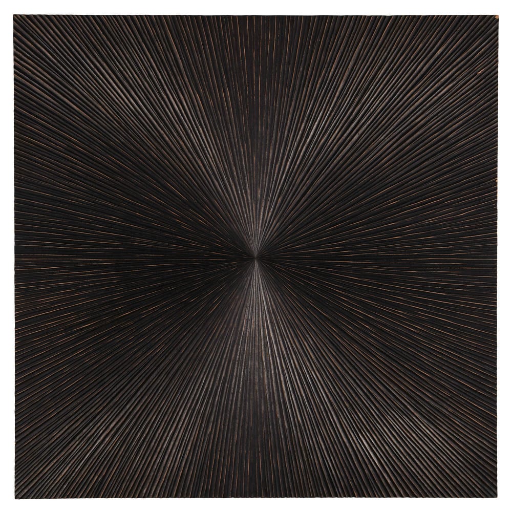 Decoración de pared con imitación a madera esculpida 120x120