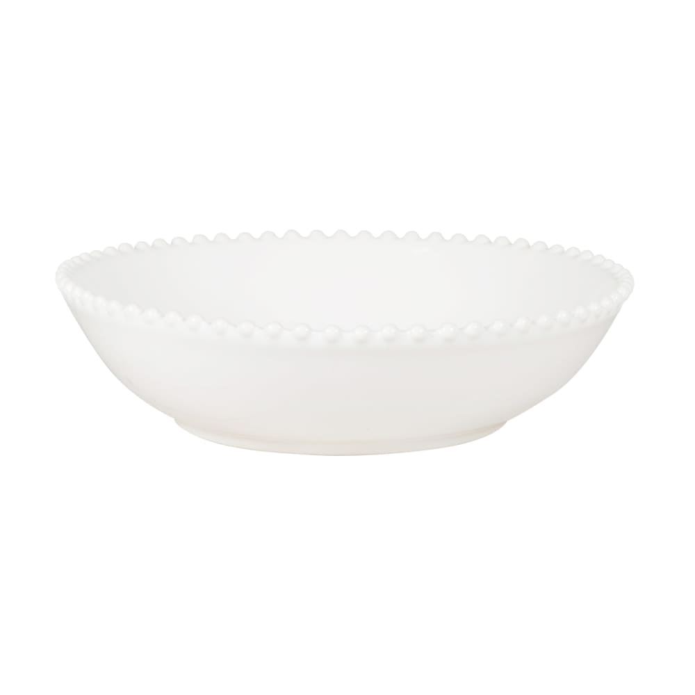 Diepe bord met parels in wit aardewerk - Maisons Du Monde