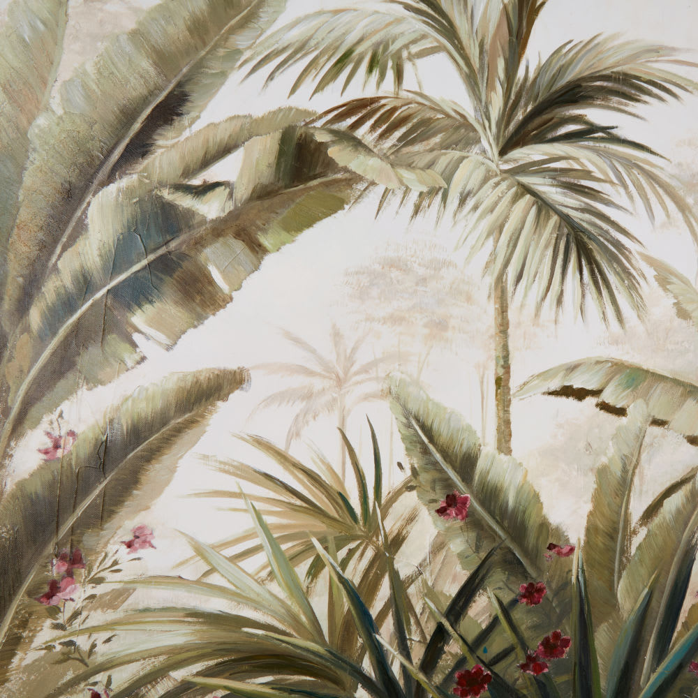 Díptico impresso de uma paisagem tropical, 160x100 cm - Maisons