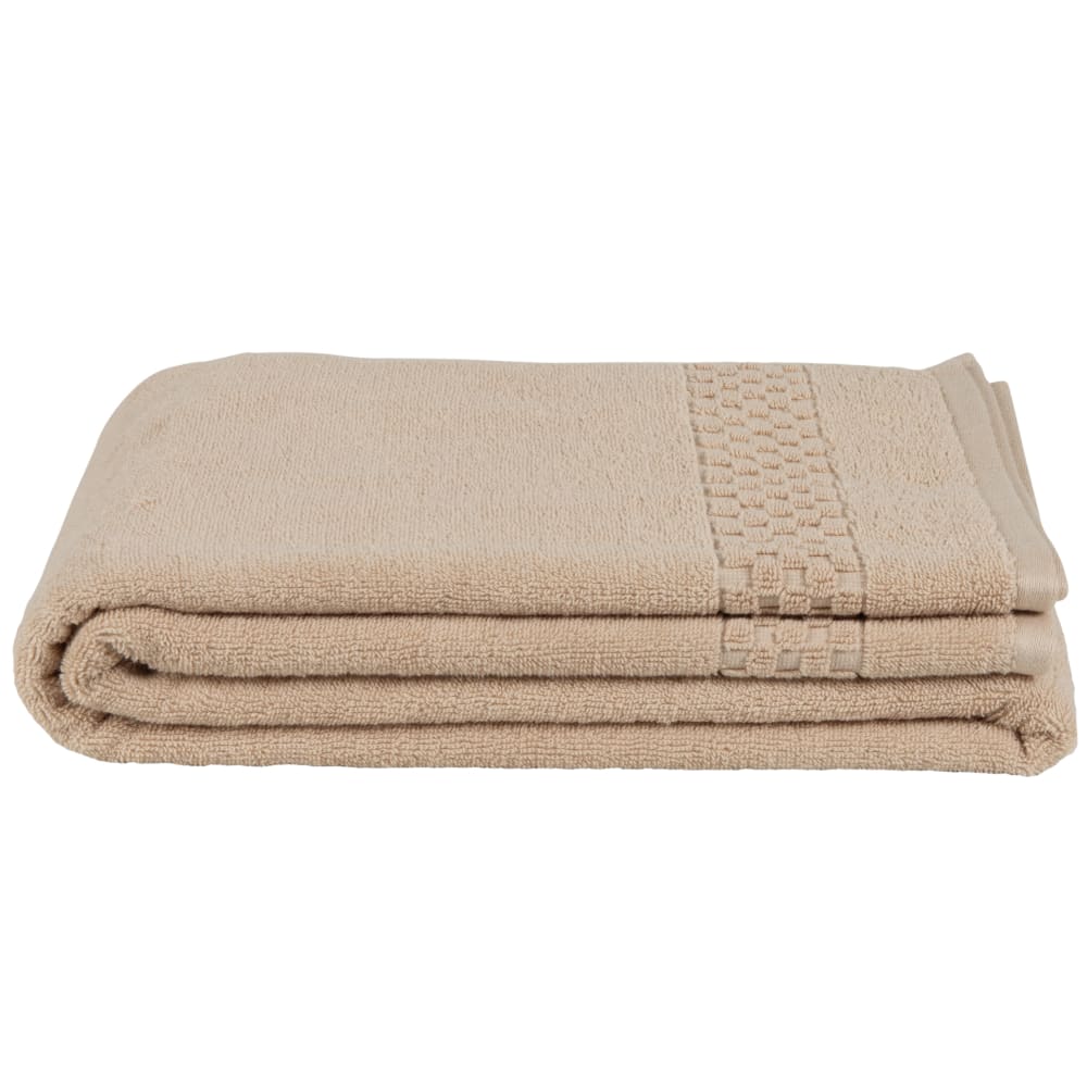Drap de bain en coton biologique beige 100x150