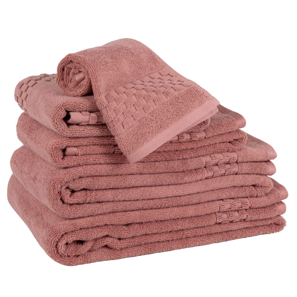 Drap de bain en coton biologique rose 100x150 - Maisons du Monde