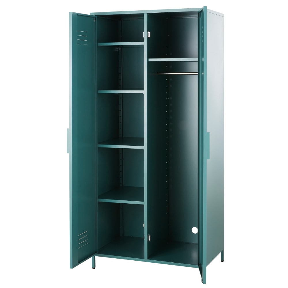 Dressing 2 portes en acier vert — vue 3