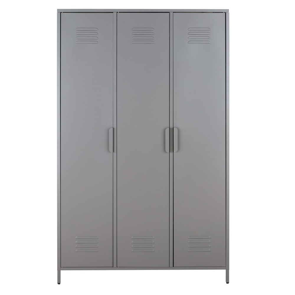Dressing 3 portes en acier gris